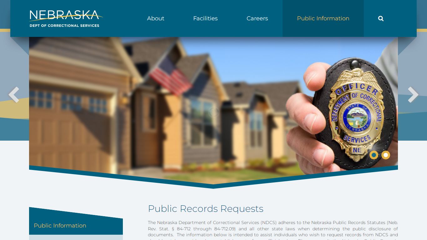 Public Records Requests | NDCS - Nebraska Department of Correctional ...